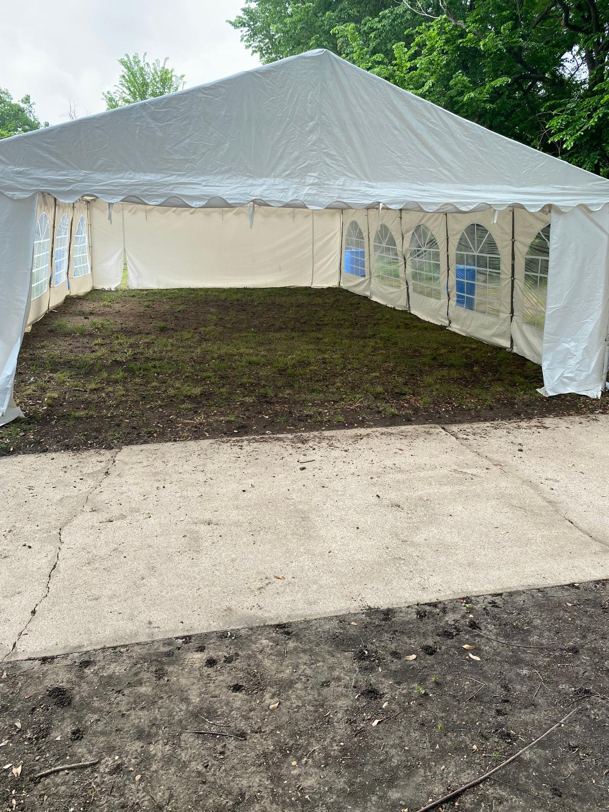 Tent : 20x32 $300. - $350(covers)